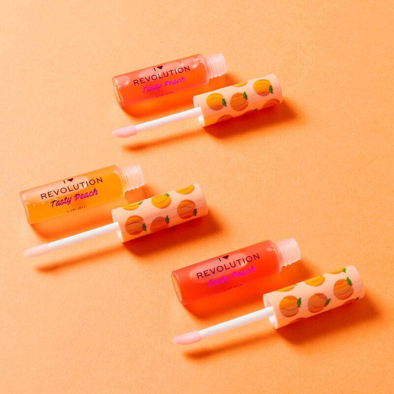 I Heart Revolution Tasty Peach Lip Oil Revolution Beauty Official Site